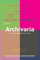 Cover for issue 'Legacies of Critical Theory in Archives' of the journal 'Archivaria'