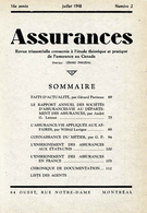 Cover of Volume 16, Number 2, 1948, pp. 1-120, Assurances