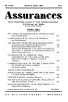 Cover of Volume 48, Number 2, 1980, pp. 35-204, Assurances