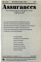Cover of Volume 58, Number 3, 1990, pp. 319-500, Assurances