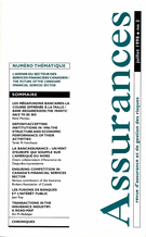 Cover of L’AVENIR DU SECTEUR DES SERVICES FINANCIERS CANADIEN, Volume 66, Number 2, 1998, pp. 187-348, Assurances