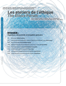 Cover of Volume 7, Number 2, Fall 2012, pp. 1-116, Les ateliers de l'éthique / The Ethics Forum