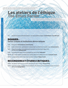 Cover of Volume 10, Number 1, Winter 2015, pp. 1-182, Les ateliers de l'éthique / The Ethics Forum