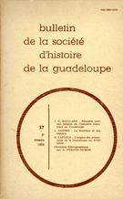 Cover of Number 37, 3e trimestre 1978, pp. 3-63, Bulletin de la Société d'Histoire de la Guadeloupe