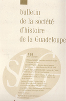 Cover of Number 159, May–August 2011, pp. 3-104, Bulletin de la Société d'Histoire de la Guadeloupe