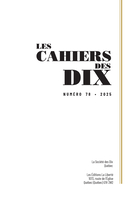 Cover for issue 'Number 78, 2025' of the journal 'Les Cahiers des Dix'