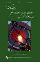 Cover of La minorité francophone dans sa communauté : recherche et retombées pratiques, Volume 27, Number 1, 2015, pp. 1-176, Cahiers franco-canadiens de l'Ouest