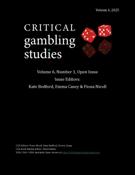 Cover for issue 'Volume 6, Number 1, 2025' of the journal 'Critical Gambling Studies'