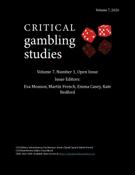 Cover for issue 'Volume 7, Number 1, 2026' of the journal 'Critical Gambling Studies'