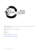 Cover for issue 'A-t-on encore peur des anglicismes ? Perception actuelle des anglicismes au Québec et dans l’espace francophone' of the journal 'Circula'