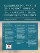 Cover for issue 'Volume 49, Number 1, Spring 2026' of the journal 'Canadian Journal of Emergency Nursing / Journal canadien des infirmières d’urgence'