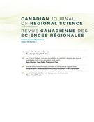 Cover for issue 'Volume 48, Number 2, 2025' of the journal 'Canadian Journal of Regional Science / Revue canadienne des sciences régionales'