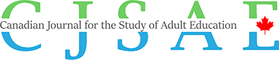 Logo for The Canadian Journal for the Study of Adult Education / La revue canadienne pour l’étude de l’éducation des adultes