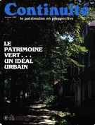 Cover of Le patrimoine vert, Number 21, Fall 1983, pp. 4-50, Continuité
