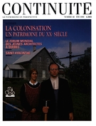 Cover of La colonisation, Number 48, Summer 1990, pp. 4-74, Continuité