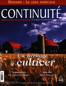 Cover of Un patrimoine en friche, Number 109, Summer 2006, pp. 3-66, Continuité