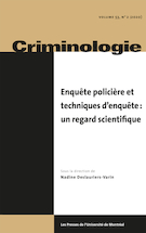 Record Un Modele Continu Non Lineaire Et Collaboratif D Criminologie Erudit