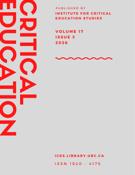 Cover for issue 'Volume 17, Number 3, 2026' of the journal 'Critical Education'