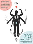 Cover for issue 'Sound, Meaning, Education 23' of the journal 'Critical Studies in Improvisation / Études critiques en improvisation'