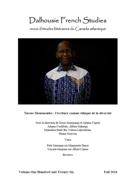 Cover for issue 'Tierno Monénembo : l’écriture comme éthique de la diversité' of the journal 'Dalhousie French Studies'