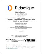 Cover for issue 'Repenser l’évaluation de l’écriture pour mieux soutenir les apprentissages' of the journal 'Didactique'