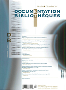 Cover of Volume 57, Number 4, October–December 2011, pp. 195-240, Documentation et bibliothèques
