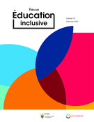 Cover for issue 'Perspectives nouvelles sur les transitions interordres' of the journal 'Revue éducation inclusive'