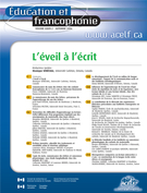 Cover of L’éveil à l’écrit, Volume 34, Number 2, Fall 2006, pp. 1-235, Éducation et francophonie
