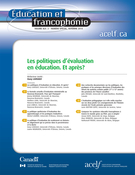 Cover of Les politiques d’évaluation en éducation. Et après?, Volume 42, Number 3, Fall 2014, pp. 1-122, Éducation et francophonie