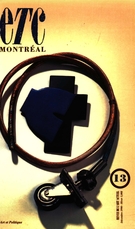 Cover of Art et Politique, Number 13, Winter 1990, pp. 3-72, ETC