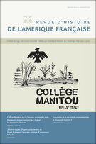 Cover of Volume 70, Number 4, Spring 2017, pp. 5-130, Revue d’histoire de l’Amérique française