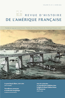 Cover for issue 'Volume 75, Number 3, Winter 2022' of the journal 'Revue d’histoire de l’Amérique française'