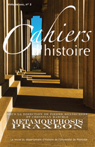 Cover of Metamorphosis praxeon, Volume 31, Number 2, Fall 2012, pp. 5-228, Cahiers d'histoire