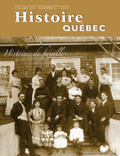 Cover of Histoires de familles, Volume 23, Number 3, 2017, pp. 4-42, Histoire Québec