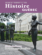 Cover of Histoire des femmes, Volume 26, Number 1-2, 2020, pp. 4-41, Histoire Québec