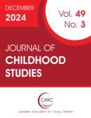 Cover of Volume 49, Number 3, December 2024, pp. 1-108, Journal of Childhood Studies