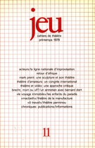 Cover of Number 11, Spring 1979, pp. 5-112, Jeu