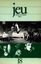 Cover of Number 18 (1), 1981, pp. 5-144, Jeu