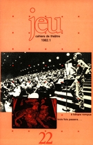 Cover of Number 22 (1), 1982, pp. 5-179, Jeu