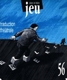Cover of Traduction théâtrale, Number 56, September 1990, pp. 7-224, Jeu