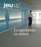 Cover of Le spectateur en action, Number 147 (2), 2013, pp. 4-176, Jeu