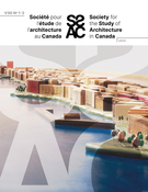 Cover for issue 'Volume 50, Number 1-2, 2025' of the journal 'Journal of the Society for the Study of Architecture in Canada / Le Journal de la Société pour l'étude de l'architecture au Canada'
