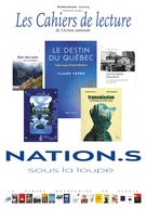 Cover for issue 'Volume 20, Number 1, Fall 2025' of the journal 'Les Cahiers de lecture de L'Action nationale'