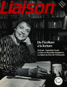 Cover of De l’écriture à la lecture, Number 34, Spring 1985, pp. 5-66, Liaison