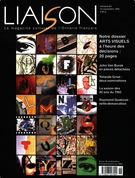 Cover of Arts visuels, Number 64, November 1991, pp. 3-48, Liaison