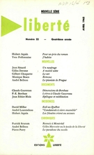 Cover of Volume 4, Number 22, April 1962, pp. 194-288, Liberté