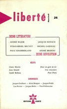 Cover of Jeune littérature… Jeune révolution, Volume 5, Number 2 (26), March–April 1963, pp. 3-175, Liberté