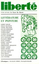 Cover of Littérature et peinture, Volume 21, Number 2 (122), March–April 1979, pp. 3-127, Liberté