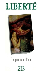 Cover of Des poètes d’Italie, Volume 36, Number 3 (213), June 1994, pp. 5-230, Liberté