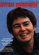 Cover of Number 57, Spring 1990, pp. 4-56, Lettres québécoises